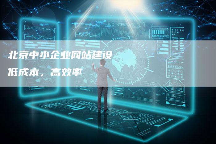 北京中小企业网站建设  低成本，高效率