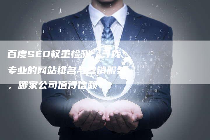 百度SEO权重检测：寻找专业的网站排名与营销服务，哪家公司值得信赖？