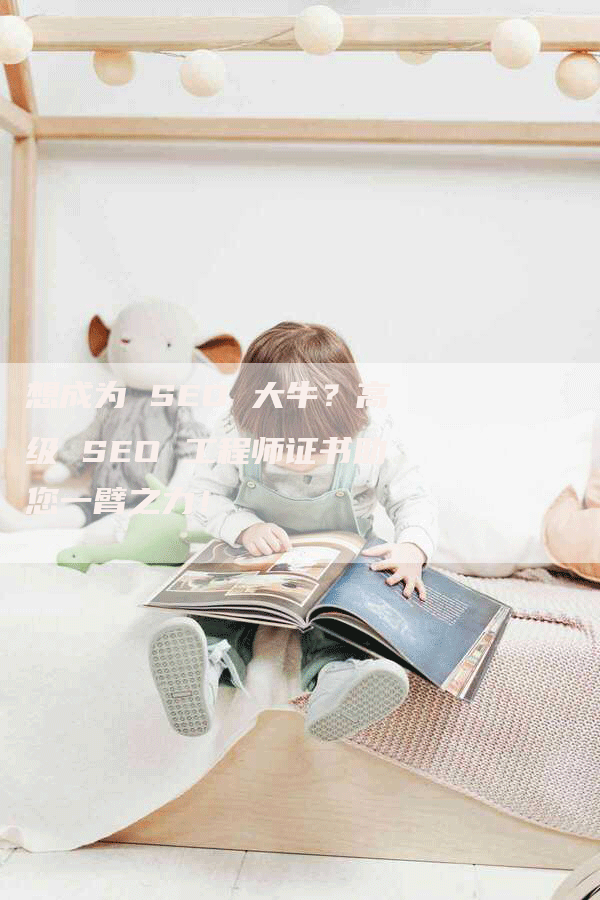 想成为 SEO 大牛？高级 SEO 工程师证书助您一臂之力！