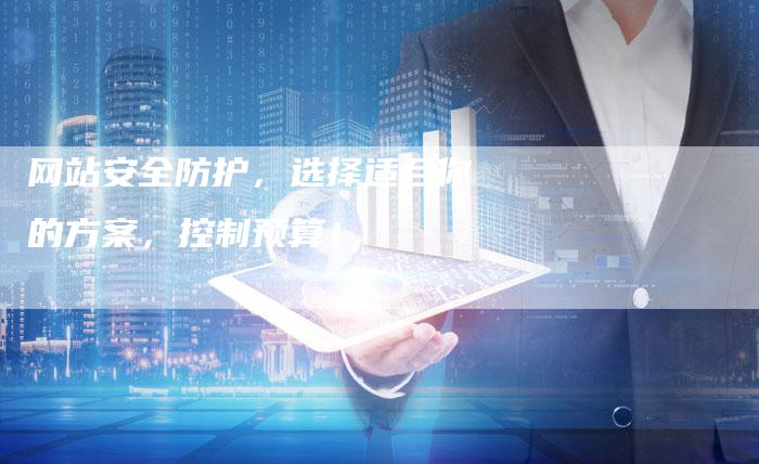 网站安全防护，选择适合你的方案，控制预算！