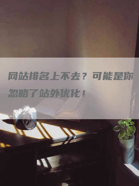 网站排名上不去？可能是你忽略了站外优化！