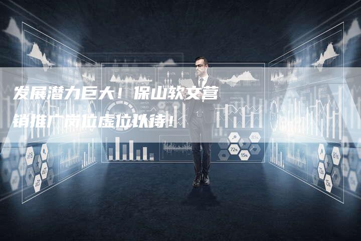 发展潜力巨大！保山软文营销推广岗位虚位以待！