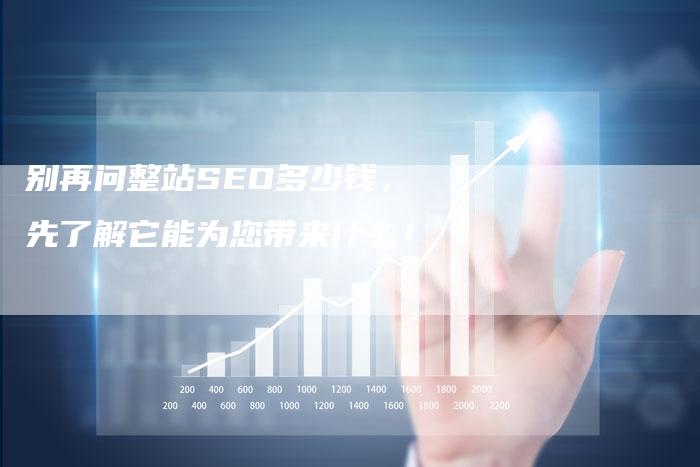 别再问整站SEO多少钱，先了解它能为您带来什么！