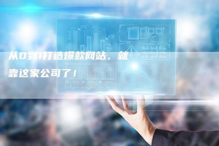 从0到1打造爆款网站,就靠这家公司了!-九九文章网