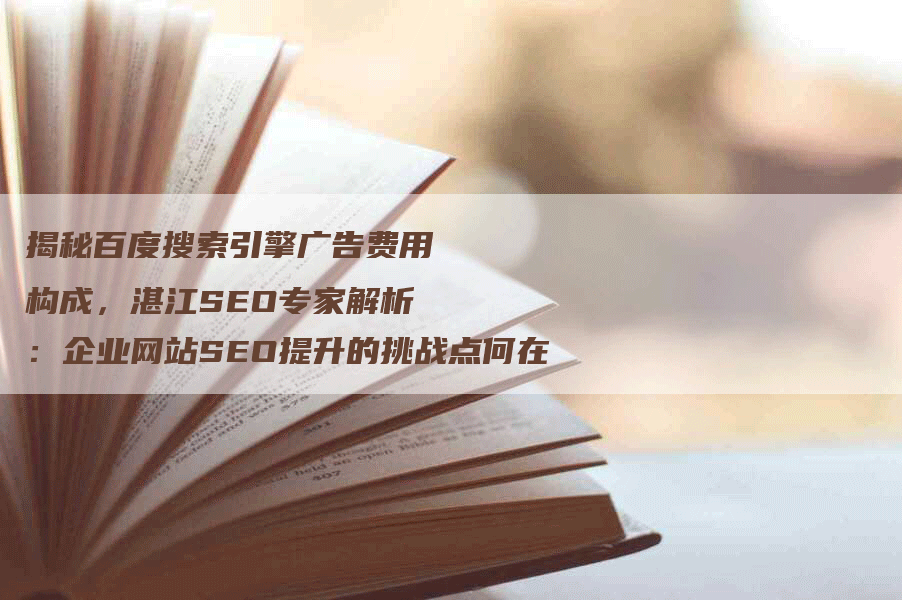 揭秘百度搜索引擎广告费用构成，湛江SEO专家解析：企业网站SEO提升的挑战点何在