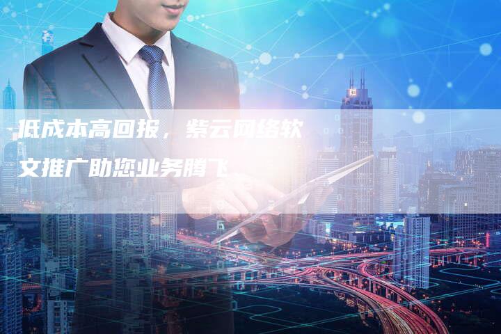 低成本高回报，紫云网络软文推广助您业务腾飞