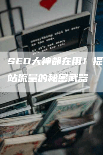 SEO大神都在用！提升网站流量的秘密武器