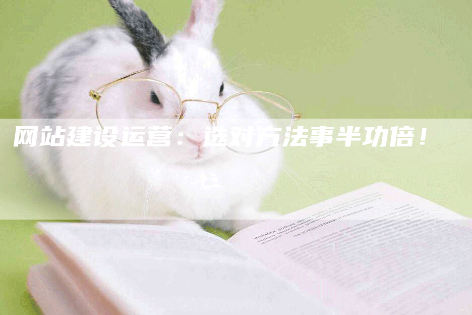网站建设运营：选对方法事半功倍！