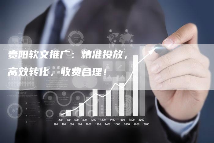 贵阳软文推广：精准投放，高效转化，收费合理！