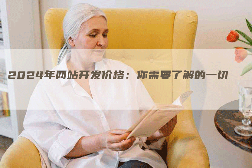 2024年网站开发价格：你需要了解的一切