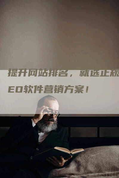 提升网站排名，就选正规SEO软件营销方案！