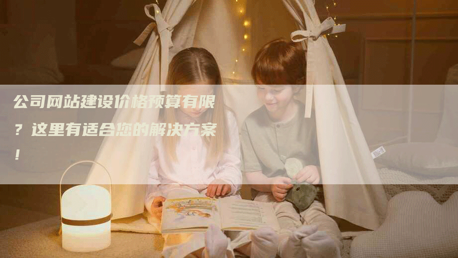 公司网站建设价格预算有限？这里有适合您的解决方案！