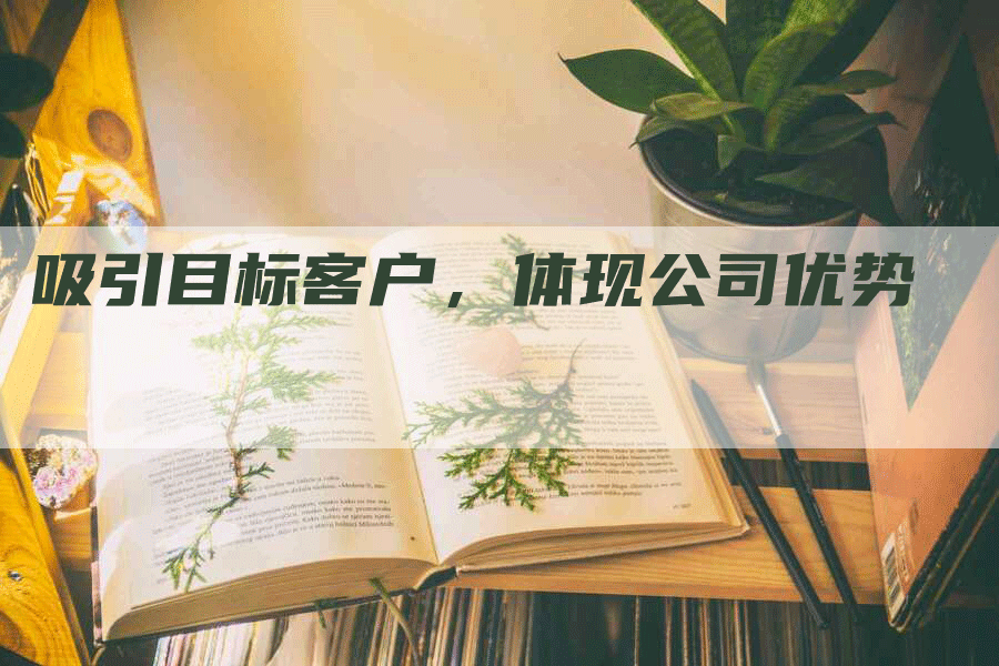 吸引目标客户，体现公司优势