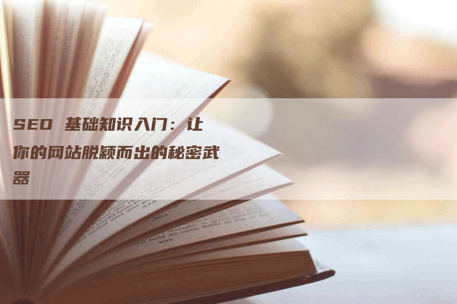 SEO 基础知识入门：让你的网站脱颖而出的秘密武器