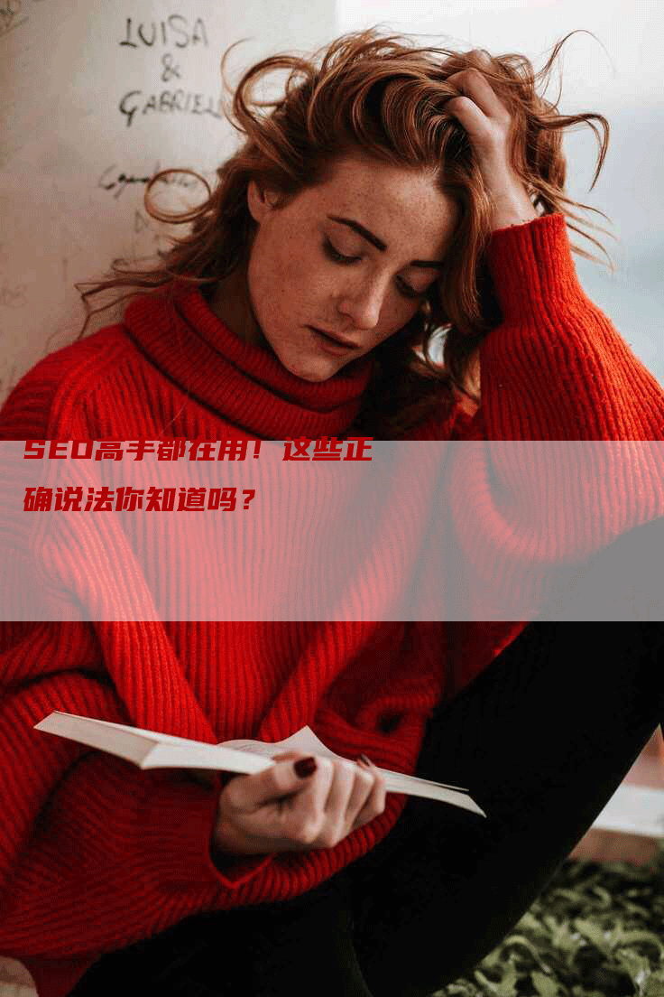 SEO高手都在用！这些正确说法你知道吗？