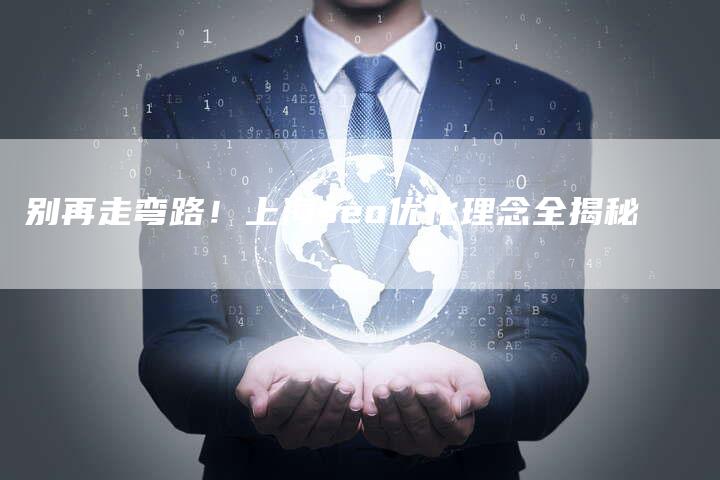 别再走弯路！上海seo优化理念全揭秘