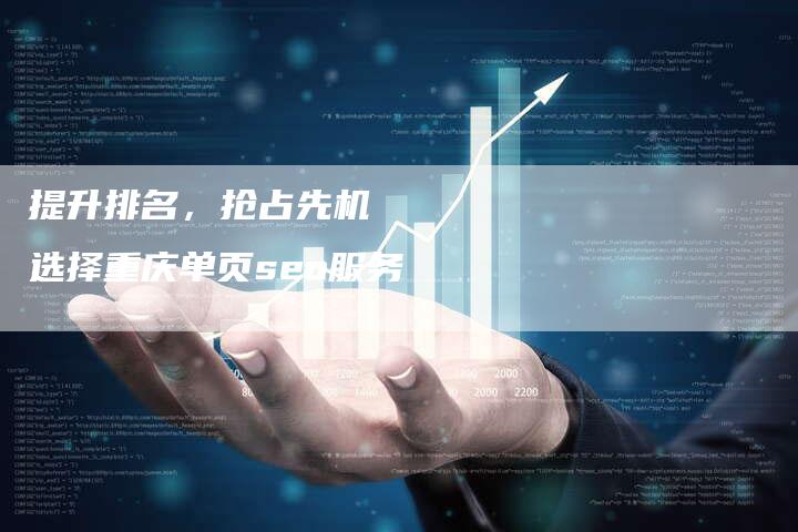 提升排名，抢占先机   选择重庆单页seo服务