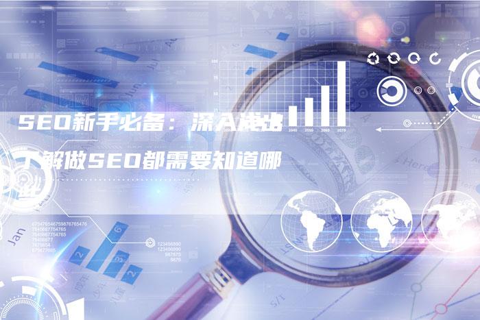 SEO新手必备：深入浅出了解做SEO都需要知道哪些