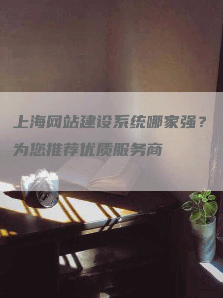 上海网站建设系统哪家强？为您推荐优质服务商
