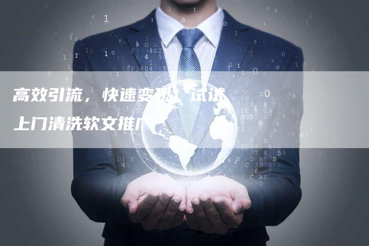 高效引流，快速变现！试试上门清洗软文推广
