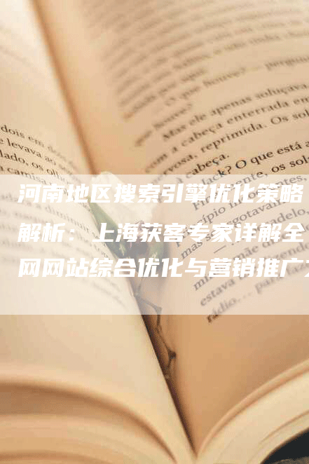 河南地区搜索引擎优化策略解析：上海获客专家详解全网网站综合优化与营销推广之道