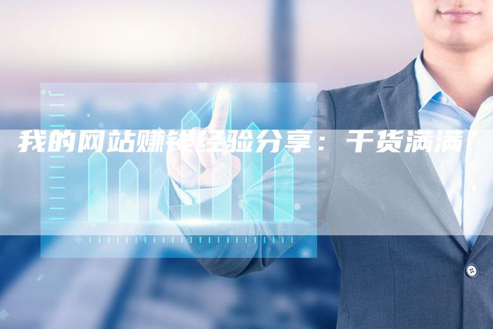 我的网站赚钱经验分享：干货满满
