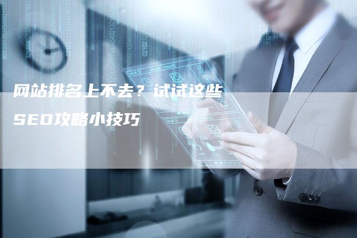 网站排名上不去？试试这些SEO攻略小技巧